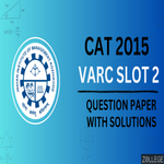 CAT 2015 VARC Slot 2 Question Paper with Solutions